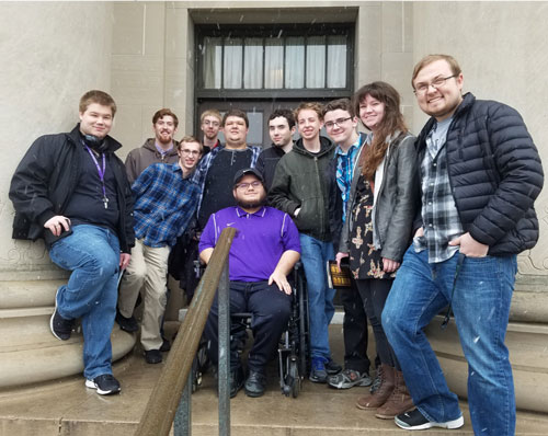 SBU's CIS team at Central Plains Region contest.