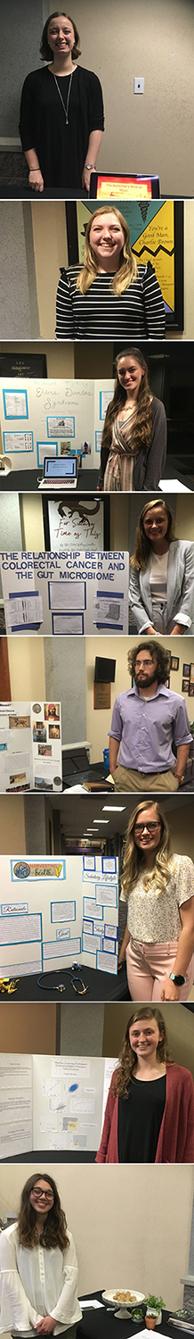 SBU's Dutile Honors Program students present their Senior Capstone Experience projects.