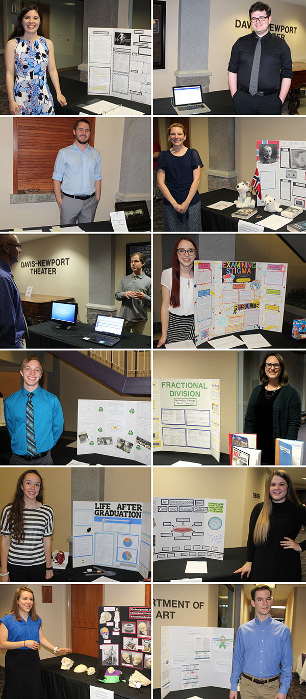 SBU Dutile Honors Program student present capstone projects.