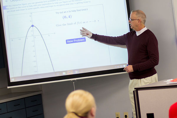 Dr. Kevin Hopkins presented on GeoGebra at the NCTM Regional Conference.