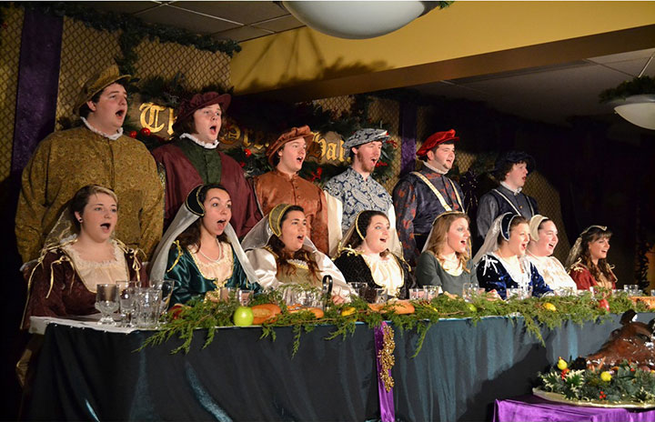 SBU Chamber Singers perform at Ye Olde Madrigal Dinners