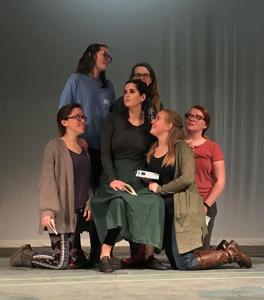SBU Theatre students rehearse for the upcoming play, "Medea."