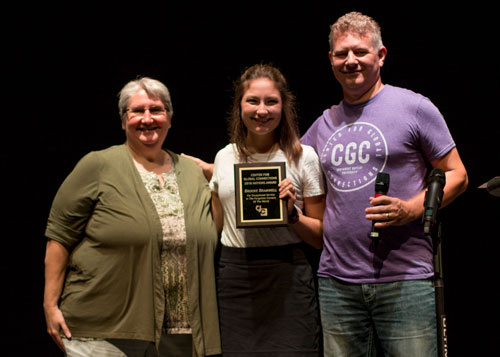 Brooke Bramwell was the alumni recipient of the CGC Nations Award.