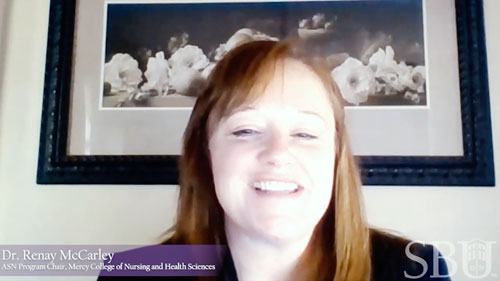 Dr. Renay McCarley gives a presentation