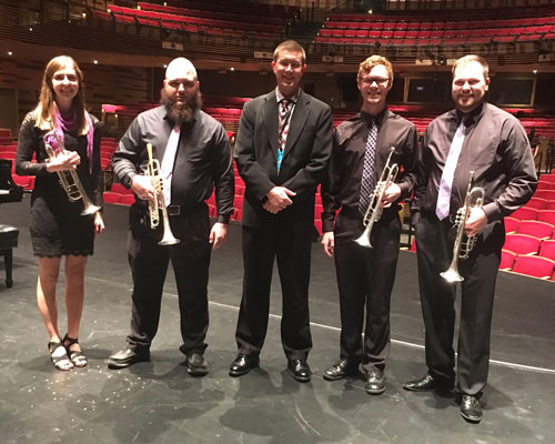 SBU's Trumpet Ensemble performed at the Midwest Trumpet Festival.