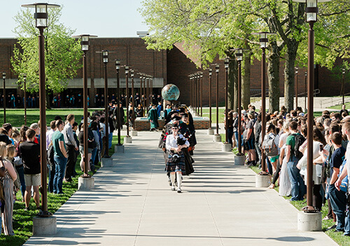 The processional for the SBU presidential inauguration.